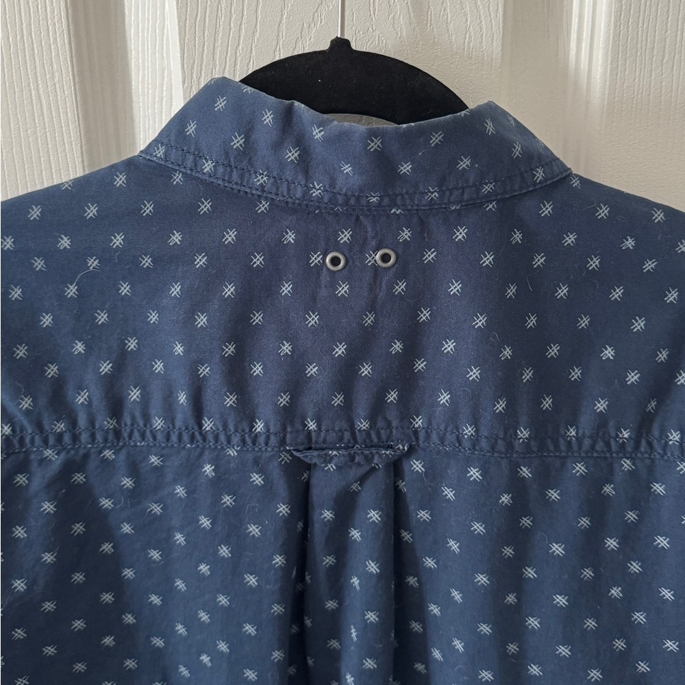 Converse Dark Blue Patterned Button Down Shirt - image 5